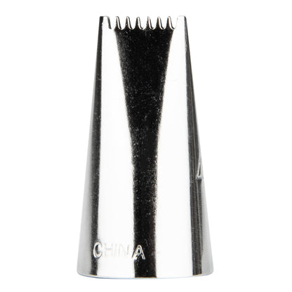 Pastry Tek Stainless Steel #48 Basketweave Piping Tip - 3/4" x 3/4" x 1 1/4" - 1 count box
