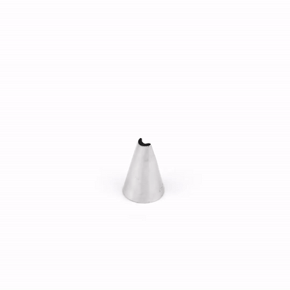 Pastry Tek Stainless Steel #61 Petal Piping Tip - 3/4" x 3/4" x 1" - 1 count box
