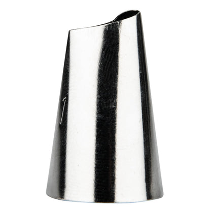 Pastry Tek Stainless Steel #61 Petal Piping Tip - 3/4" x 3/4" x 1" - 1 count box