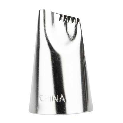Pastry Tek Stainless Steel #62 Petal Piping Tip - 3/4" x 3/4" x 1" - 1 count box