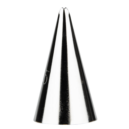 Pastry Tek Stainless Steel #65 Leaf Piping Tip - 3/4" x 3/4" x 1 1/4" - 1 count box