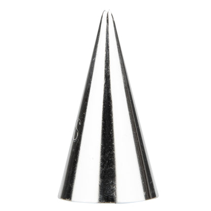 Pastry Tek Stainless Steel #65S Leaf Piping Tip - 3/4" x 3/4" x 1 1/4" - 1 count box