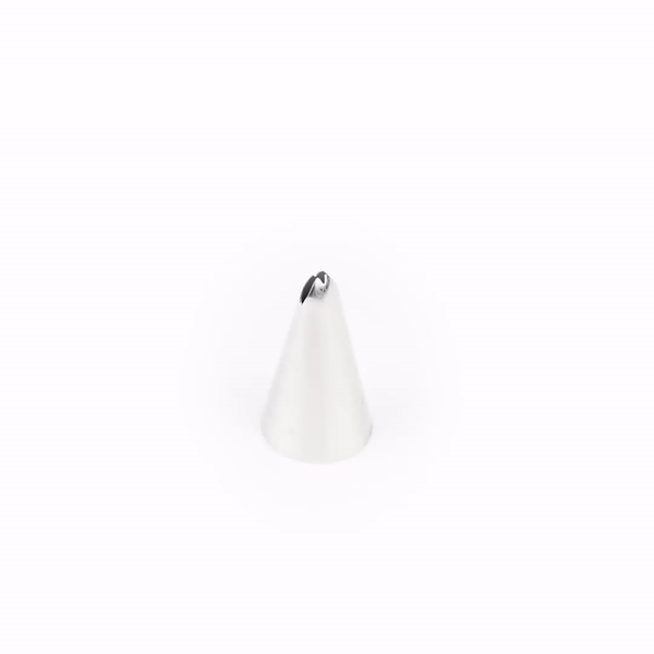 Pastry Tek Stainless Steel #67 Leaf Piping Tip - 3/4" x 3/4" x 1 1/4" - 1 count box