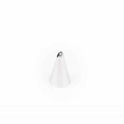 Pastry Tek Stainless Steel #67 Leaf Piping Tip - 3/4" x 3/4" x 1 1/4" - 1 count box