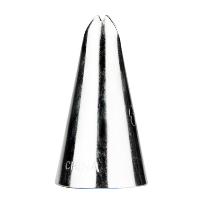 Pastry Tek Stainless Steel #67 Leaf Piping Tip - 3/4" x 3/4" x 1 1/4" - 1 count box