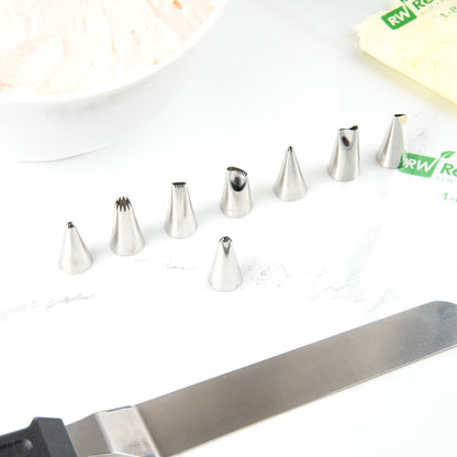 Pastry Tek Stainless Steel #67 Leaf Piping Tip - 3/4" x 3/4" x 1 1/4" - 1 count box