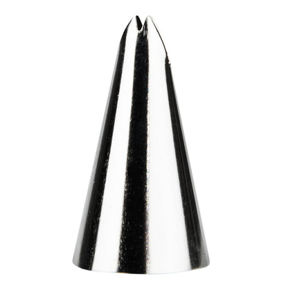Pastry Tek Stainless Steel #68 Leaf Piping Tip - 3/4" x 3/4" x 1 1/4" - 1 count box