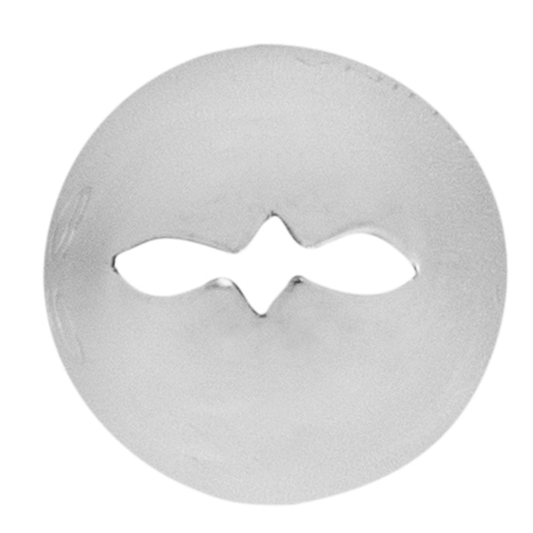 Pastry Tek Stainless Steel #69 Leaf Piping Tip - 3/4" x 3/4" x 1 1/4" - 1 count box