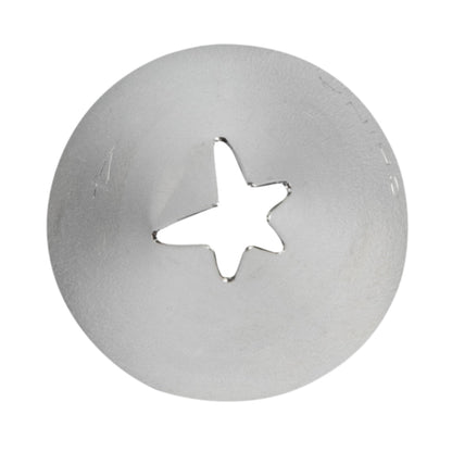 Pastry Tek Stainless Steel #74 Leaf Piping Tip - 3/4" x 3/4" x 1 1/4" - 1 count box