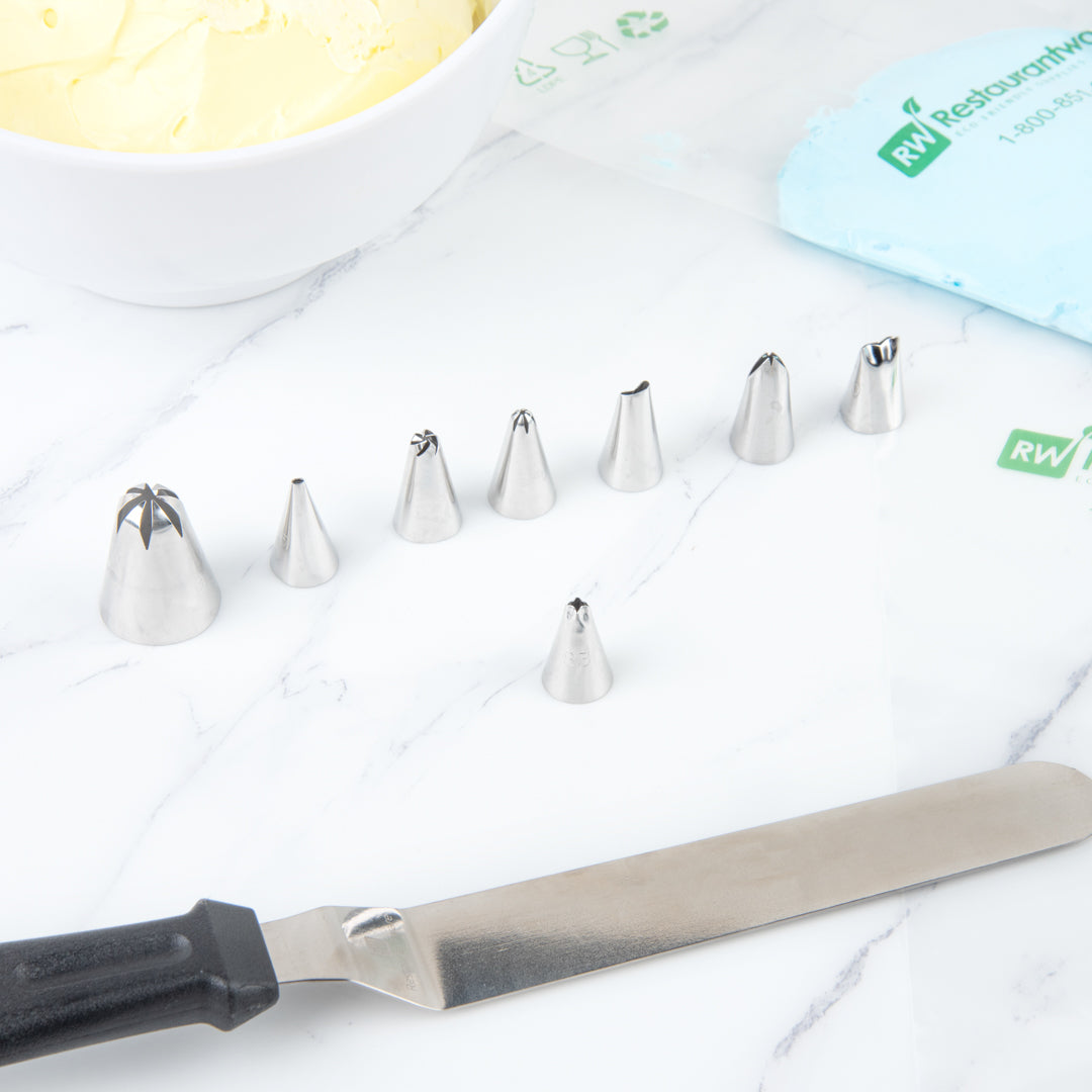 Pastry Tek Stainless Steel #83 Specialty Piping Tip - 3/4" x 3/4" x 1" - 1 count box