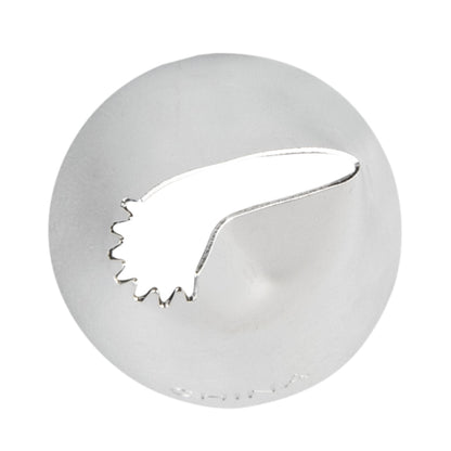 Pastry Tek Stainless Steel #88 Ruffle Piping Tip - 3/4" x 3/4" x 1" - 1 count box