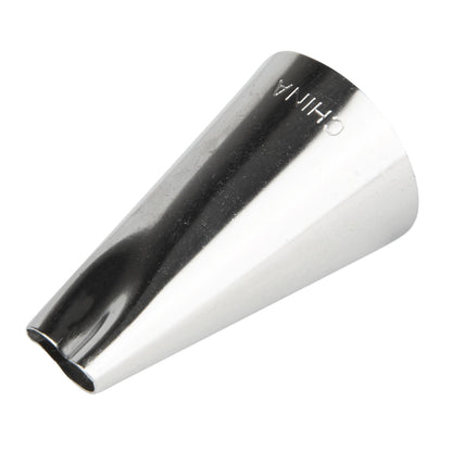 Pastry Tek Stainless Steel #97 Petal Piping Tip - 3/4" x 3/4" x 1 1/4" - 1 count box