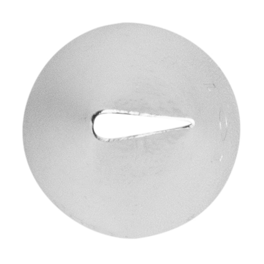 Pastry Tek Stainless Steel #101 Petal Piping Tip - 3/4" x 3/4" x 1 1/4" - 1 count box