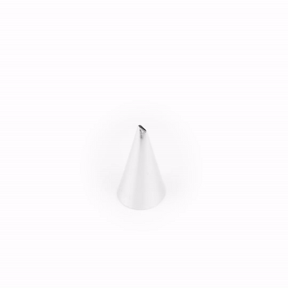 Pastry Tek Stainless Steel #101S Petal Piping Tip - 3/4" x 3/4" x 1 1/4" - 1 count box