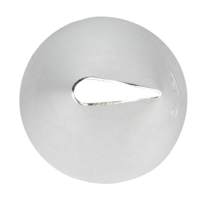 Pastry Tek Stainless Steel #102 Petal Piping Tip - 3/4" x 3/4" x 1 1/4" - 1 count box