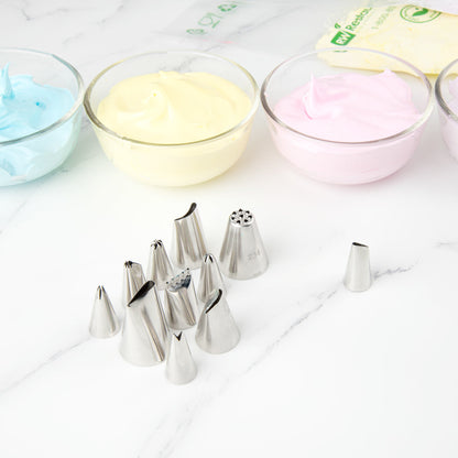 Pastry Tek Stainless Steel #103 Petal Piping Tip - 3/4" x 3/4" x 1 1/4" - 1 count box