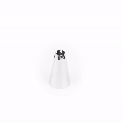 Pastry Tek Stainless Steel #105 Specialty Piping Tip - 3/4" x 3/4" x 1 1/4" - 1 count box