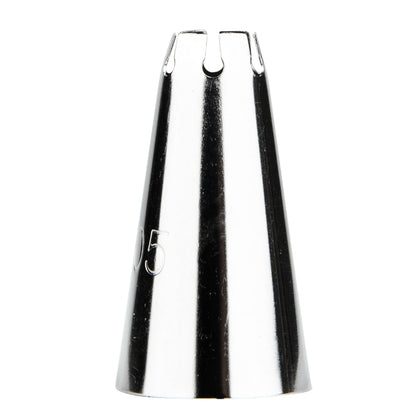Pastry Tek Stainless Steel #105 Specialty Piping Tip - 3/4" x 3/4" x 1 1/4" - 1 count box