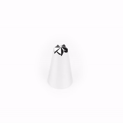 Pastry Tek Stainless Steel #109 Drop Flower Piping Tip - 3/4" x 3/4" x 1 1/2" - 1 count box