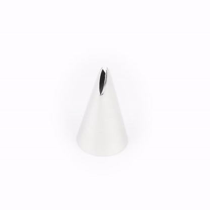 Pastry Tek Stainless Steel #113 Leaf Piping Tip - 1" x 1" x 1 3/4" - 1 count box
