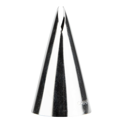 Pastry Tek Stainless Steel #113 Leaf Piping Tip - 1" x 1" x 1 3/4" - 1 count box