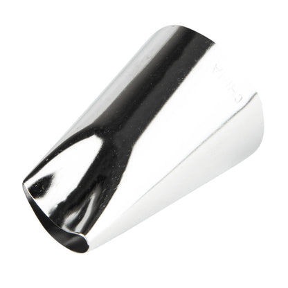 Pastry Tek Stainless Steel #123 Petal Piping Tip - 1" x 1" x 1 1/2" - 1 count box