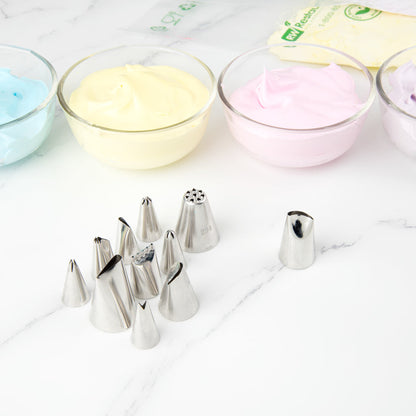 Pastry Tek Stainless Steel #123 Petal Piping Tip - 1" x 1" x 1 1/2" - 1 count box
