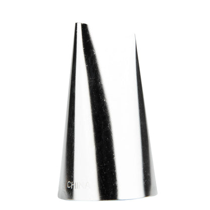 Pastry Tek Stainless Steel #124 Petal Piping Tip - 1" x 1" x 1 3/4" - 1 count box