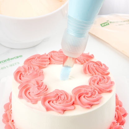 Pastry Tek Stainless Steel #124 Petal Piping Tip - 1" x 1" x 1 3/4" - 1 count box