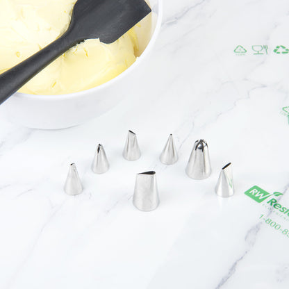 Pastry Tek Stainless Steel #125 Petal Piping Tip - 1" x 1" x 1 1/2" - 1 count box