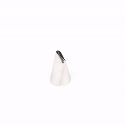 Pastry Tek Stainless Steel #125 Petal Piping Tip - 1" x 1" x 1 1/2" - 1 count box