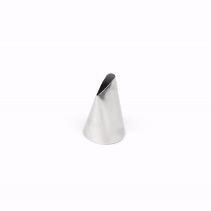 Pastry Tek Stainless Steel #126 Petal Piping Tip - 1" x 1" x 1 1/2" - 1 count box