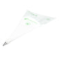 Pastry Tek Stainless Steel #129 Drop Flower Piping Tip - 3/4" x 3/4" x 1 1/4" - 1 count box
