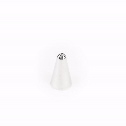 Pastry Tek Stainless Steel #133 Closed Star Piping Tip - 3/4" x 3/4" x 1 1/4" - 1 count box