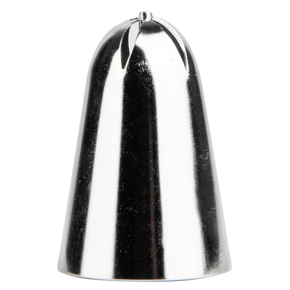 Pastry Tek Stainless Steel #180 Drop Flower Piping Tip - 3/4" x 3/4" x 1 1/4" - 1 count box