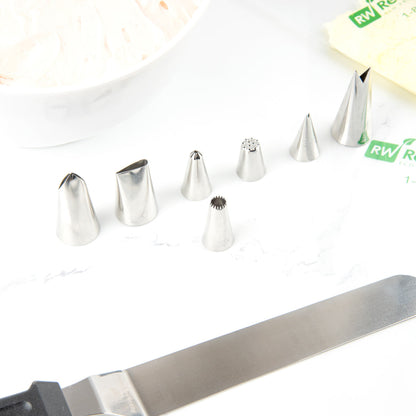 Pastry Tek Stainless Steel #199 Open Star Piping TIp - 3/4" x 3/4" x 1 1/4" - 1 count box
