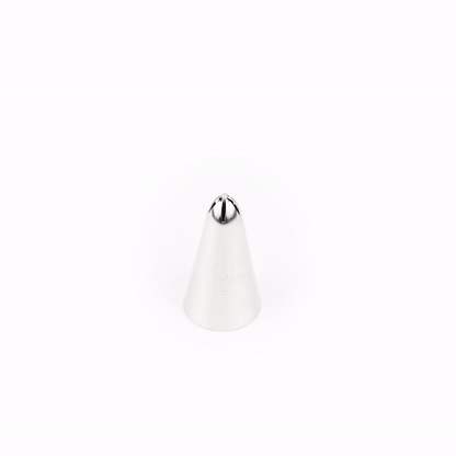 Pastry Tek Stainless Steel #224 Drop Flower Piping Tip - 3/4" x 3/4" x 1 1/4" - 1 count box