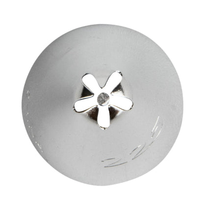 Pastry Tek Stainless Steel #225 Drop Flower Piping Tip - 3/4" x 3/4" x 1 1/4" - 1 count box