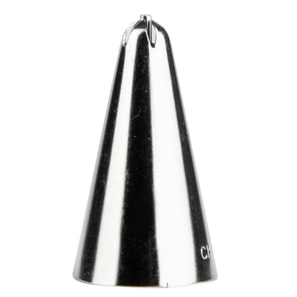 Pastry Tek Stainless Steel #225 Drop Flower Piping Tip - 3/4" x 3/4" x 1 1/4" - 1 count box