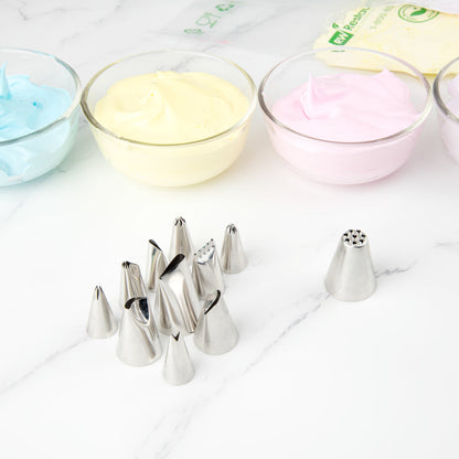 Pastry Tek Stainless Steel #234 Multi Opening Piping Tip - 1 1/4" x 1 1/4" x 1 1/2" - 1 count box