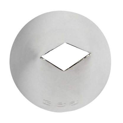 Pastry Tek Stainless Steel #366 Leaf Piping Tip - 2" x 1" x 2" - 1 count box