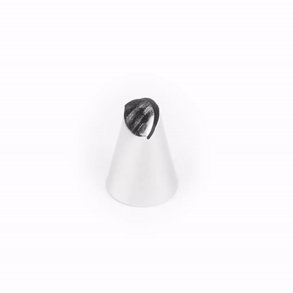 Pastry Tek Stainless Steel #402 Ruffle Piping Tip - 1" x 1" x 1 1/4" - 1 count box