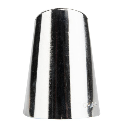Pastry Tek Stainless Steel #402 Ruffle Piping Tip - 1" x 1" x 1 1/4" - 1 count box