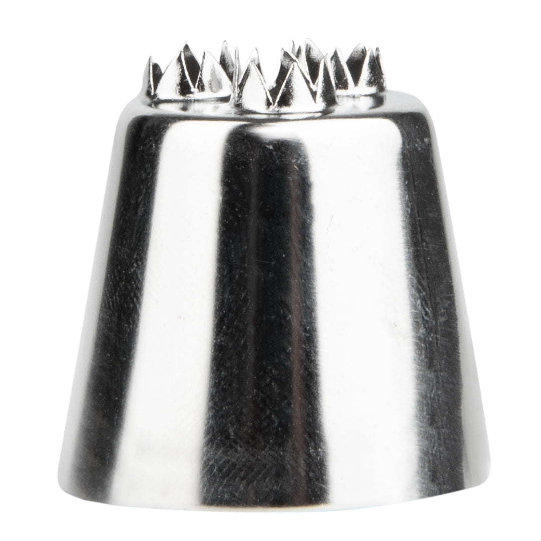 Pastry Tek Stainless Steel #2010 Triple Star Piping Tip - 1" x 1" x 1" - 1 count box