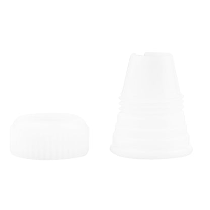Pastry Tek White Plastic Piping Tip Coupler - Reusable - 1" x 1" x 1" - 1 count box