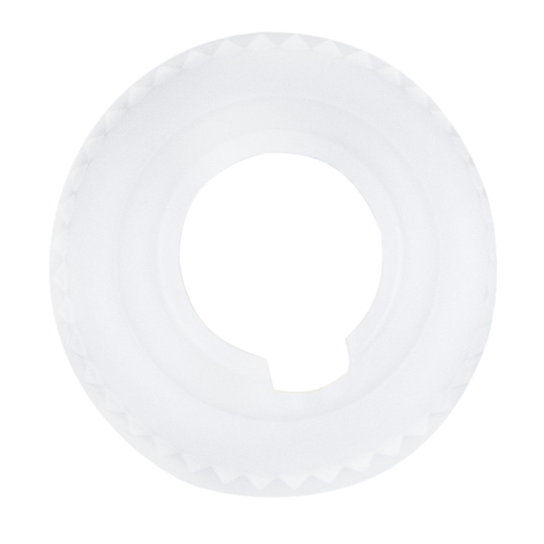 Pastry Tek White Plastic Piping Tip Coupler - Reusable - 1" x 1" x 1" - 1 count box