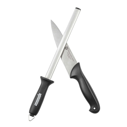Kitchen tek Professional Diamond Edge 10" Knife Sharpener - with Black Nylon Handle - 1 count box