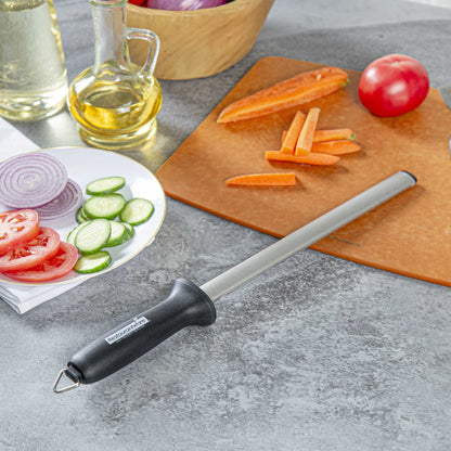 Kitchen tek Professional Diamond Edge 10" Knife Sharpener - with Black Nylon Handle - 1 count box