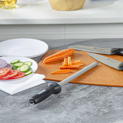 Kitchen tek Professional Diamond Edge 10" Knife Sharpener - with Black Nylon Handle - 1 count box