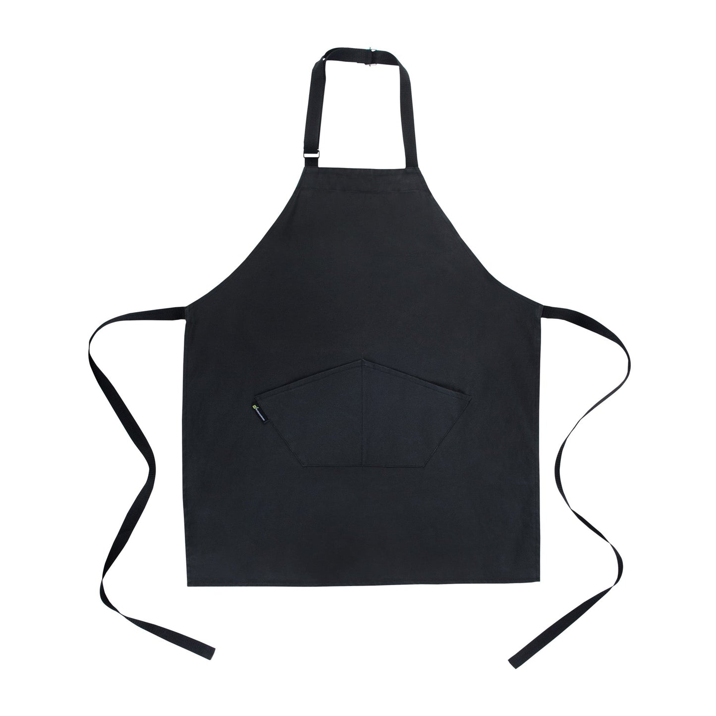 RW Threads Black Cotton Cooking Apron - Flame Retardant - 32" x 26" - 1 count box
